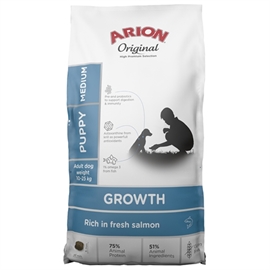 Arion Original Growth Fish Medium 12 kg.